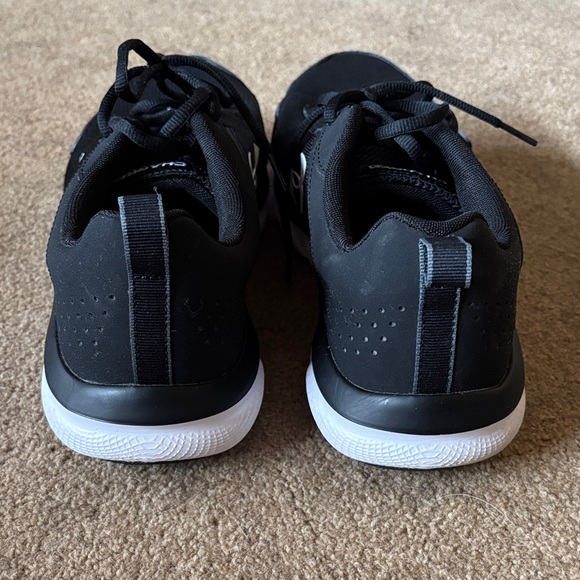 Under Armour Men's Black and White Athletic Shoes - Picture 8 of 8